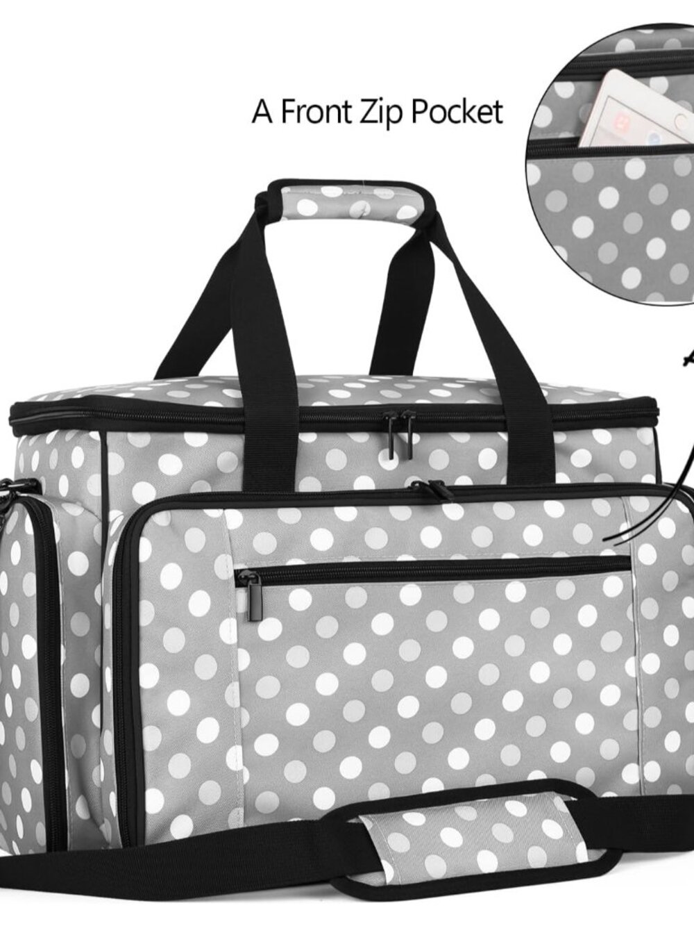 Sewing Machine Case with Removable Padding Pad, Travel Case for Sewing Machine a - Picture 4 of 8